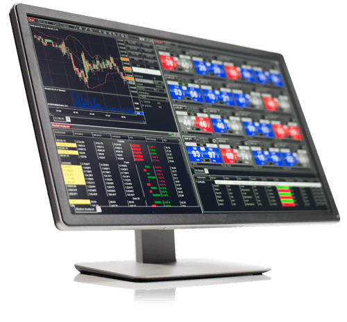 NinjaTrader® platform on monitor